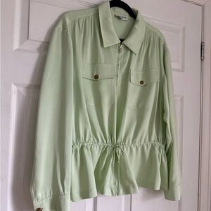 Opening Ceremony pistachio mint green zip jacket - size Large (L)